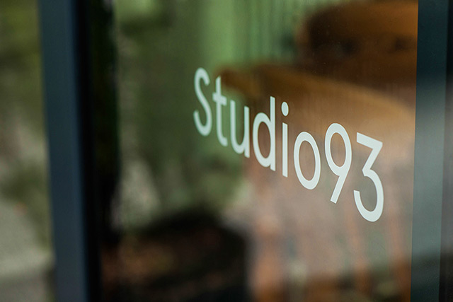 Studio93 Logo on Window